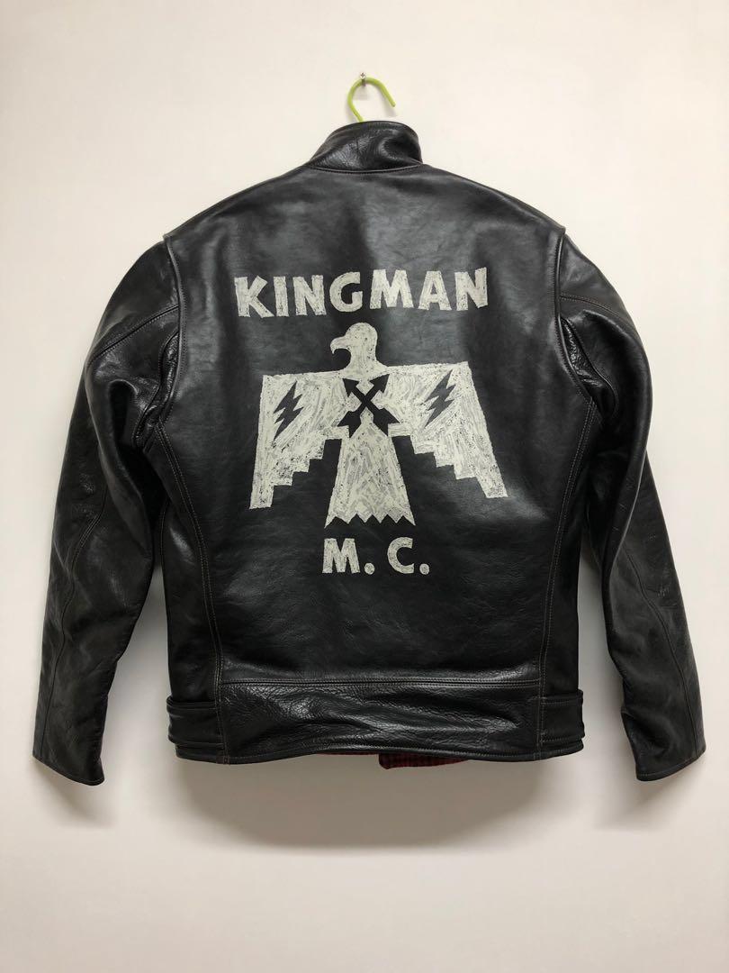 TOYS MCCOY LEATHER JACKET EIGHT BALL KINGMAN M.C., 男裝, 外套及戶外衣服 Carousell