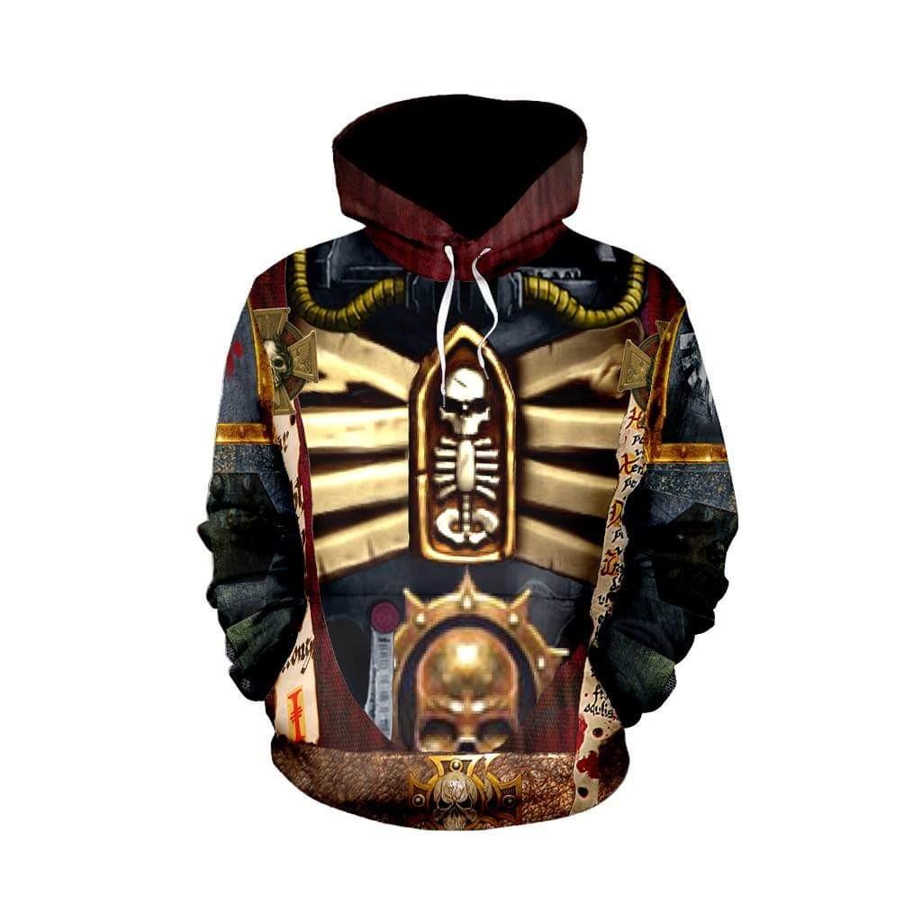 Warhammer 40k Primaris Chaplain Space Marine Cosplay Hoodie, Men's