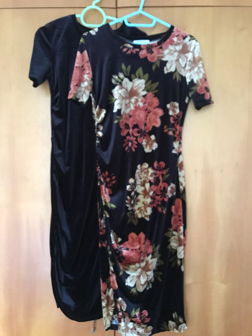 zara floral bodycon dress