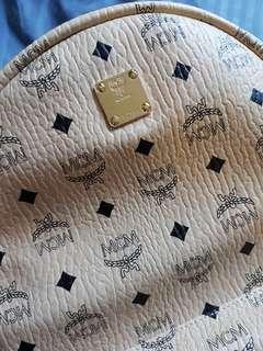 Mcm medium large studded backpack