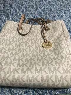White MK tote