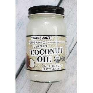 Trader Joe's 有機特級初榨椰子油  Coconut Certified Organic Extra Virgin Coconut Oil 16oz 00960700