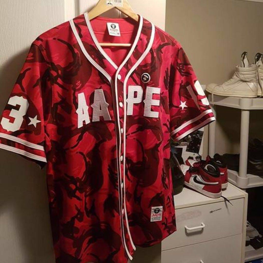 red camo baseball jerseys