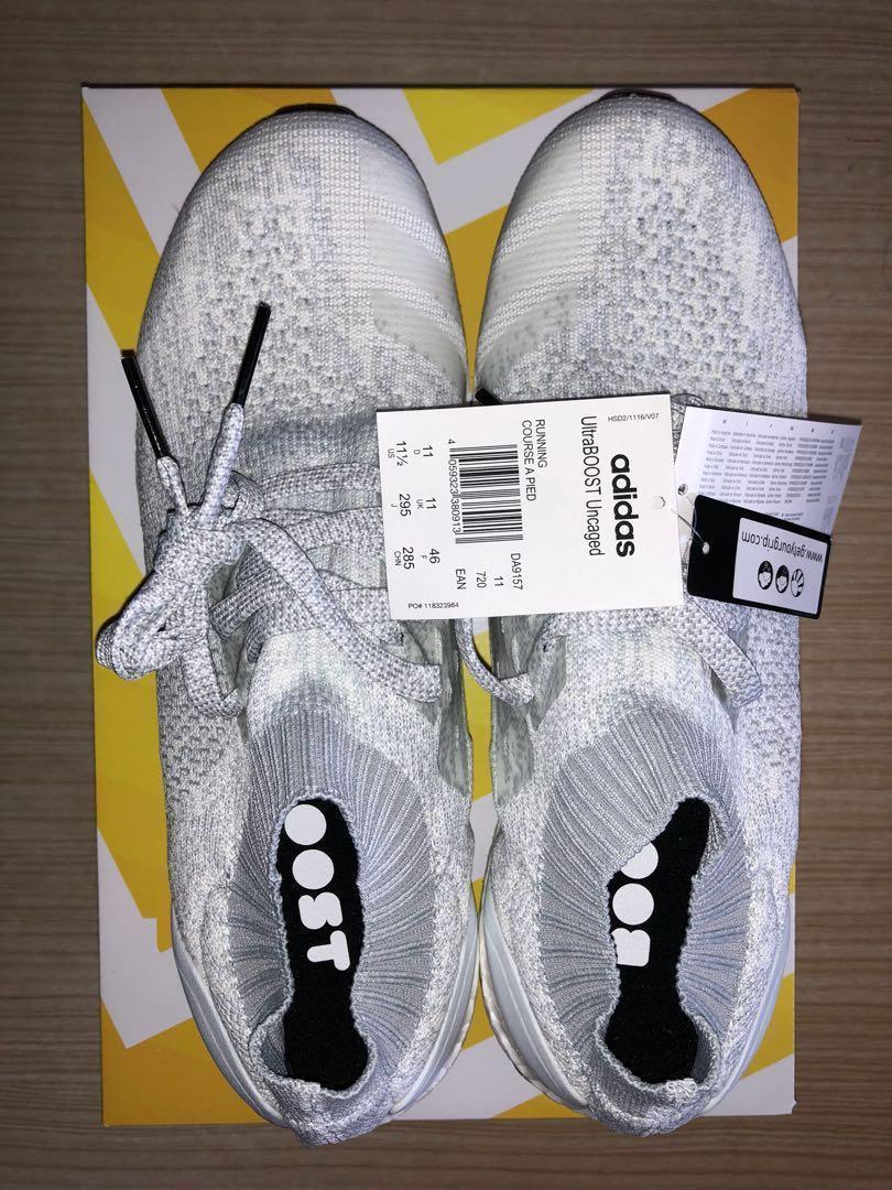 Adidas Ultra Boost Uncaged New in Box (White and Core Black) UK11/US12  Cheap Steal!!!, Men's Fashion, Footwear, Sneakers on Carousell