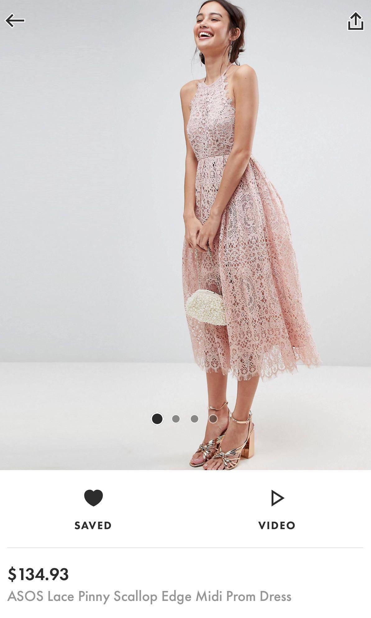 Asos lace prom dress Women s Fashion Dresses Sets Evening dresses gowns on Carousell