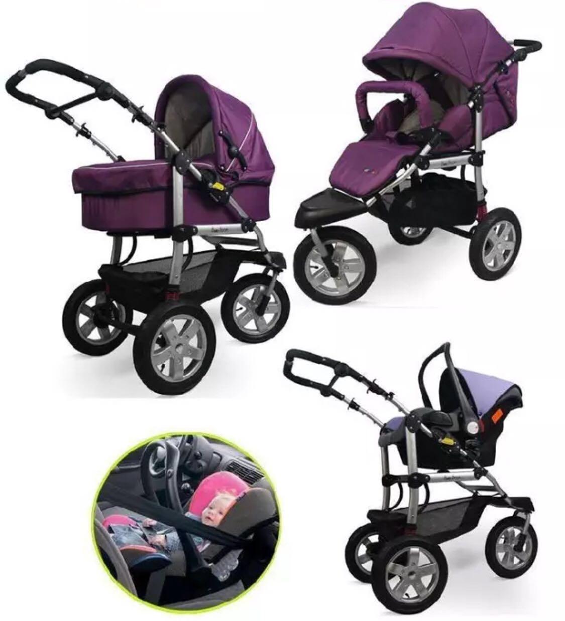 BabyBoom Baby Stroller Travel System Pram Pushchair 3 in 1