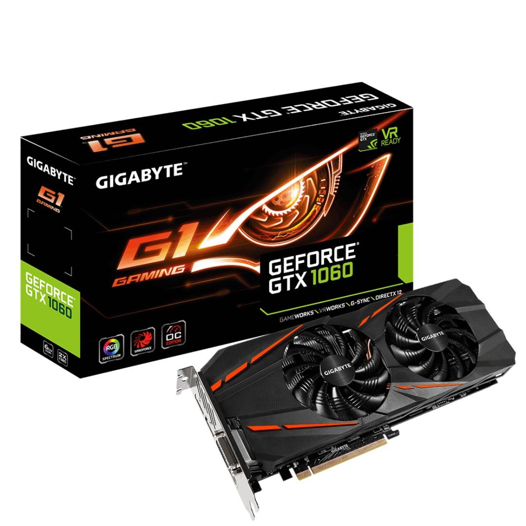 Bnib Gigabyte Geforce Gtx 1060 Windforce Oc 6gb Reduced Electronics Computer Parts Accessories On Carousell