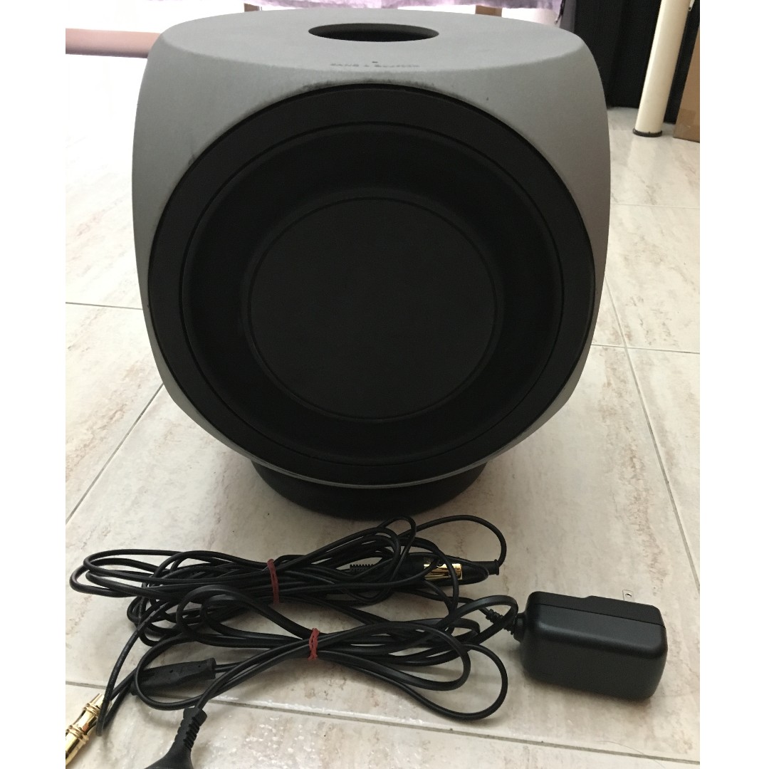 B O BeoLab 2 Powered Active Subwoofer 850 Watts RMS with a High End Customized made Subwoofer cable which can use for all AV receivers and