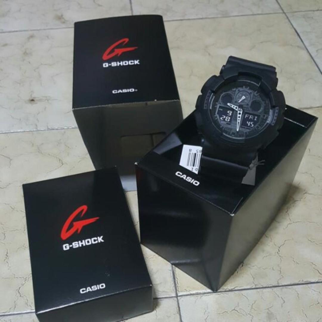Brand New Casio G Shock Ga 100 1a1dr For Him Men S Fashion Watches On Carousell