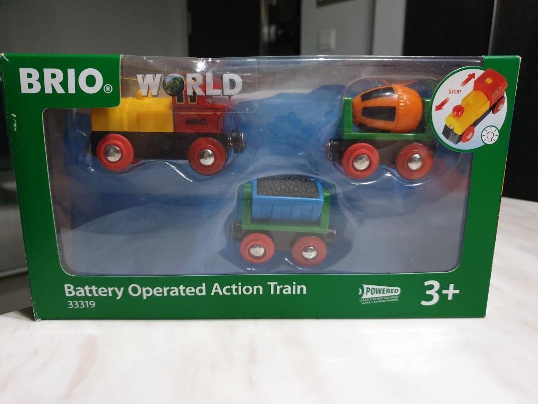 brio battery operated action train