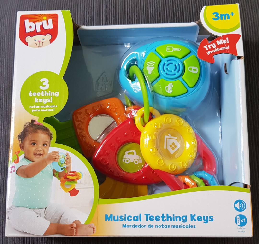 Bru Music Teething Keys, Babies & Kids, Infant Playtime on Carousell