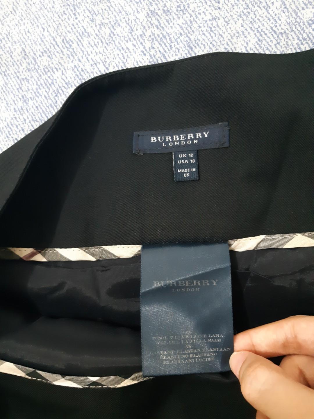 Burberry outlet skirt black