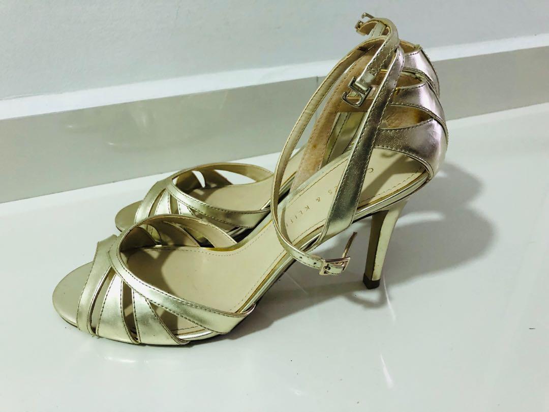 Gold heels outlet 3.5 inch