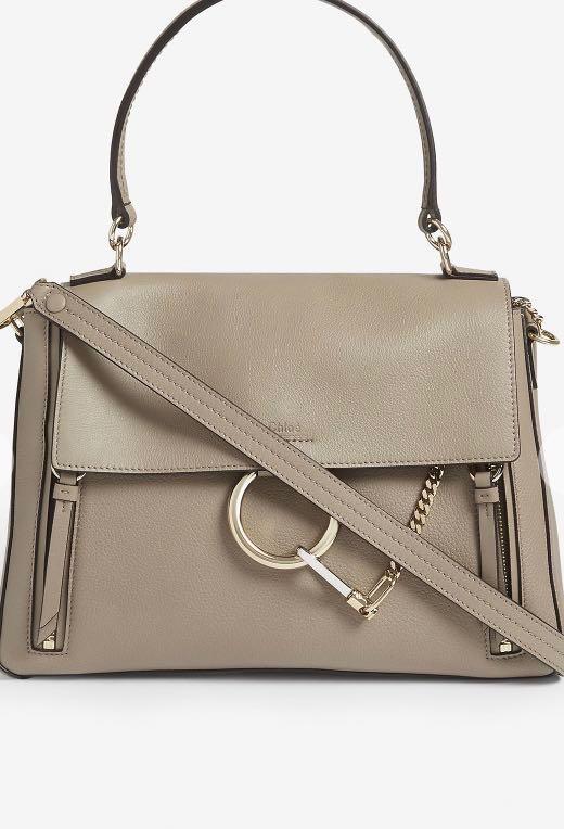 chloe faye leather shoulder bag