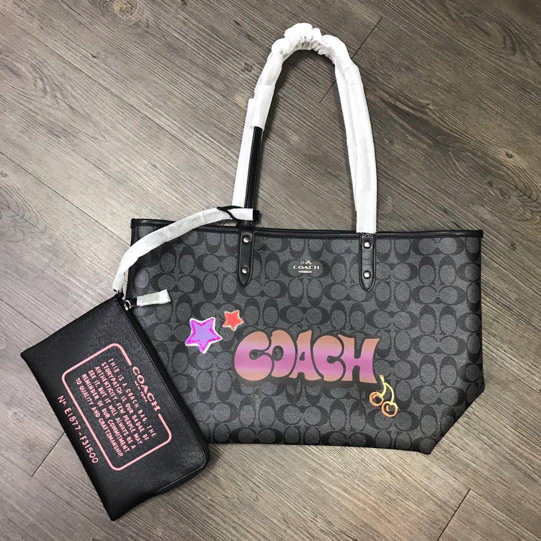pink coach purses on clearance