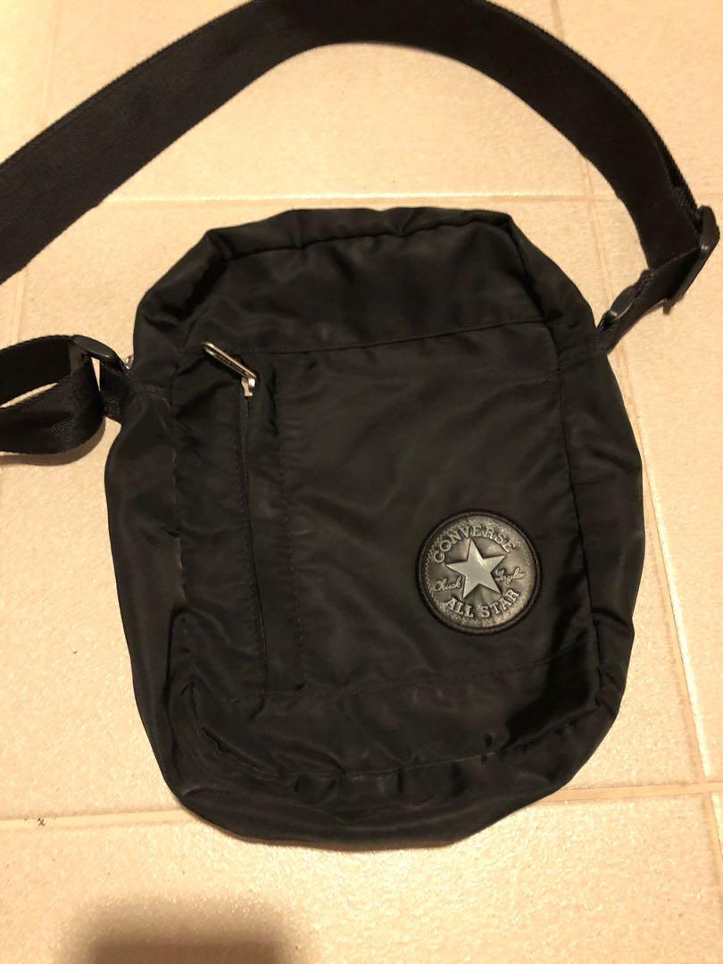 converse sling bag black