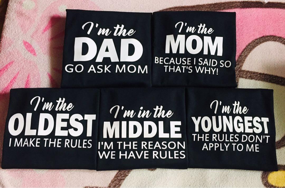 Customized Family Shirt Women S Fashion Clothes Tops On Carousell Design your own shirt with a personalized logo, brand name and more. customized family shirt women s