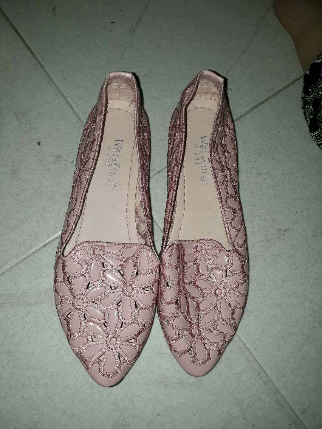 Cute sale pink flats