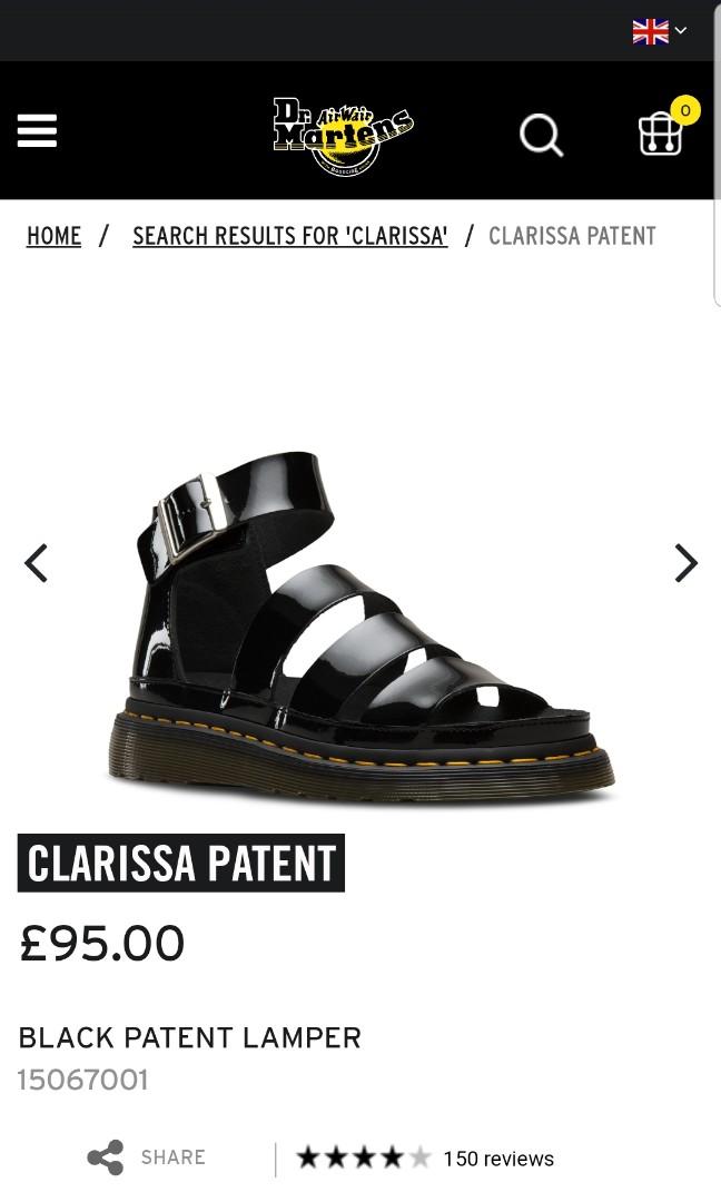 dr martens clarissa patent sandals