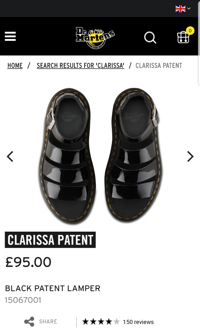 Dr marten clarissa cheap patent sandals