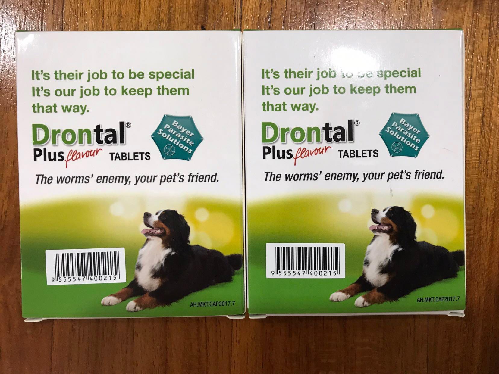 Drontal Plus Deworming Tablets For Dogs, Pet Supplies, Homes & Other Pet Accessories on Carousell