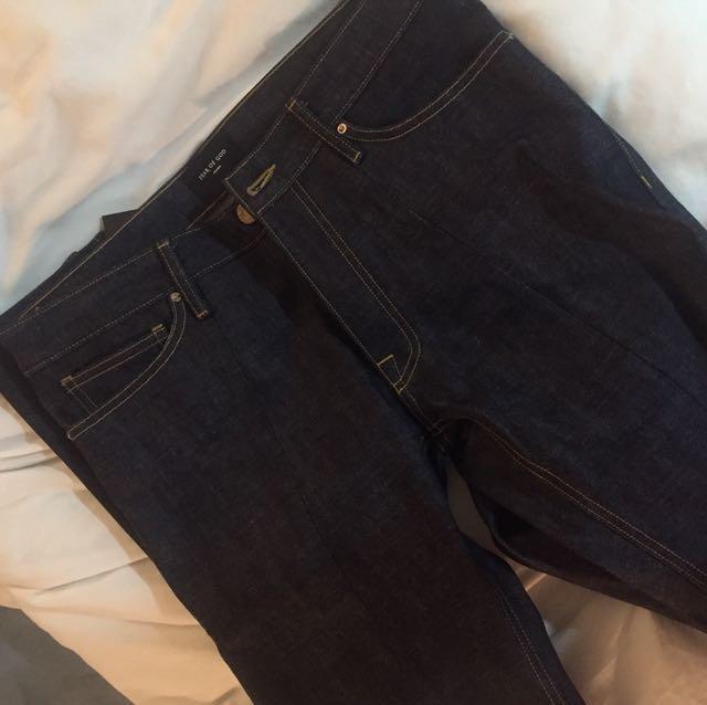 Fear Of God Raw Selvedge Paneled Denim Men S Fashion Clothes