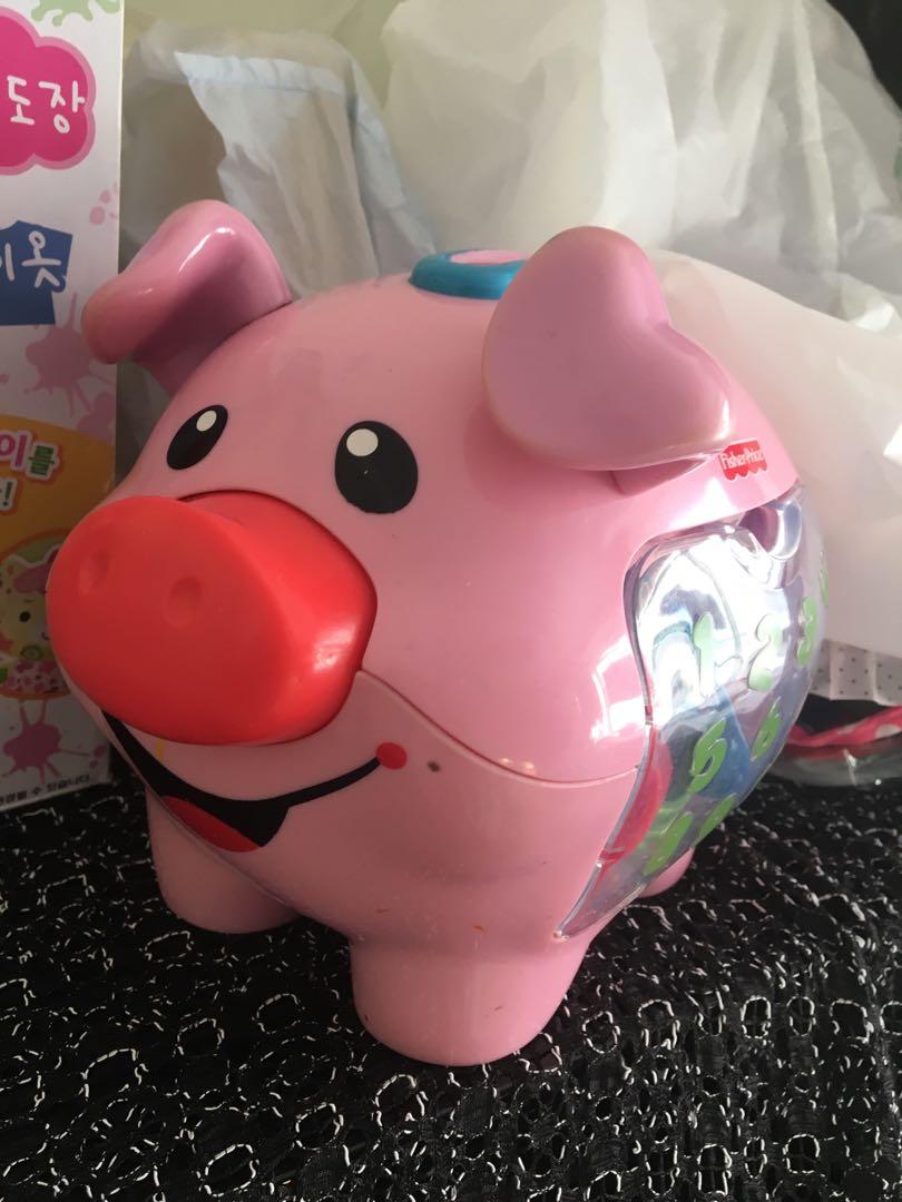 fisher price pink piggy bank