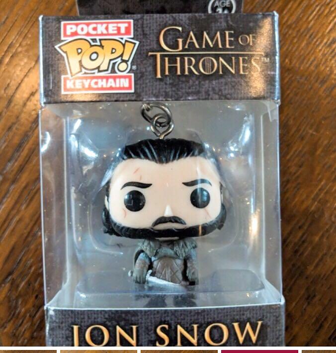 jon snow funko keychain
