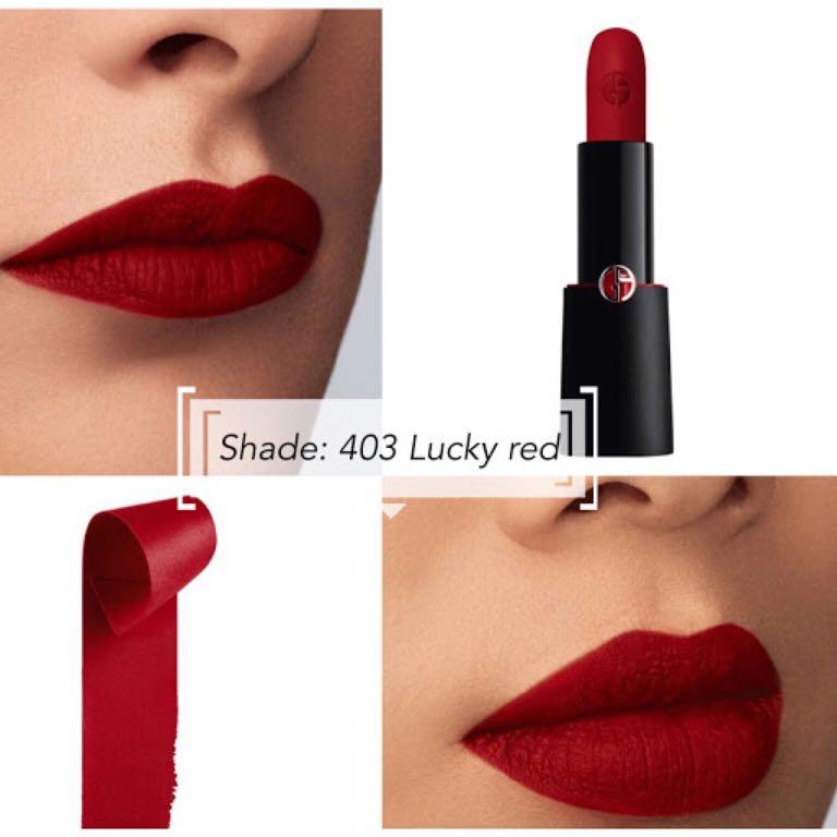 Armani lucky sale red