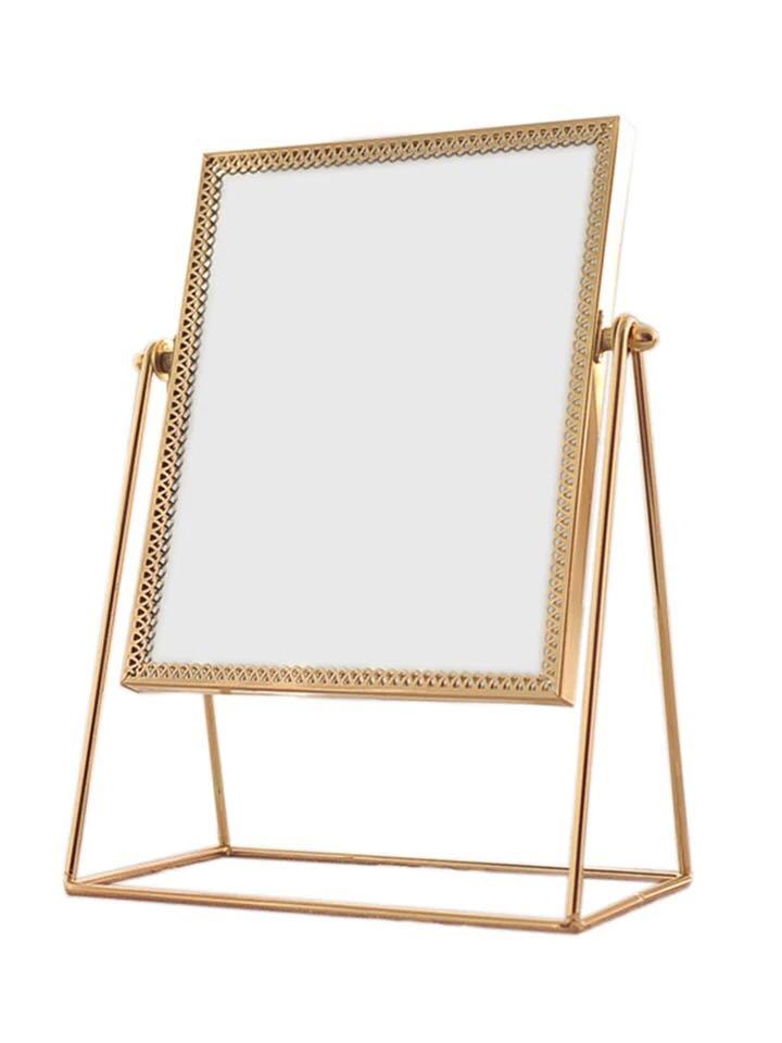 Gold Vanity Mirror (Rectangular), Furniture & Home Living, Home Decor