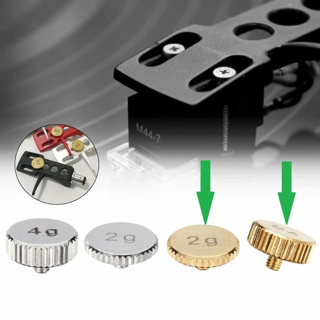 Available Headshell Weight 2g 4g Gold Screw In For Cartridge Tonearm Turntable Lp Vinyl Record Player Suitable For Technics Sl1200 Electronics Audio On Carousell