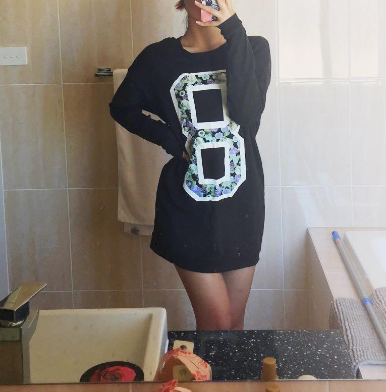 h&m oversized sweater dress