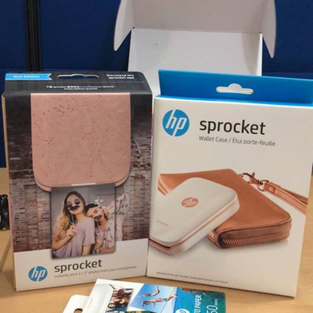 Hp Sprocket 200 Photo Printer Limited Edition Gift Box Blush Electronics Others On Carousell
