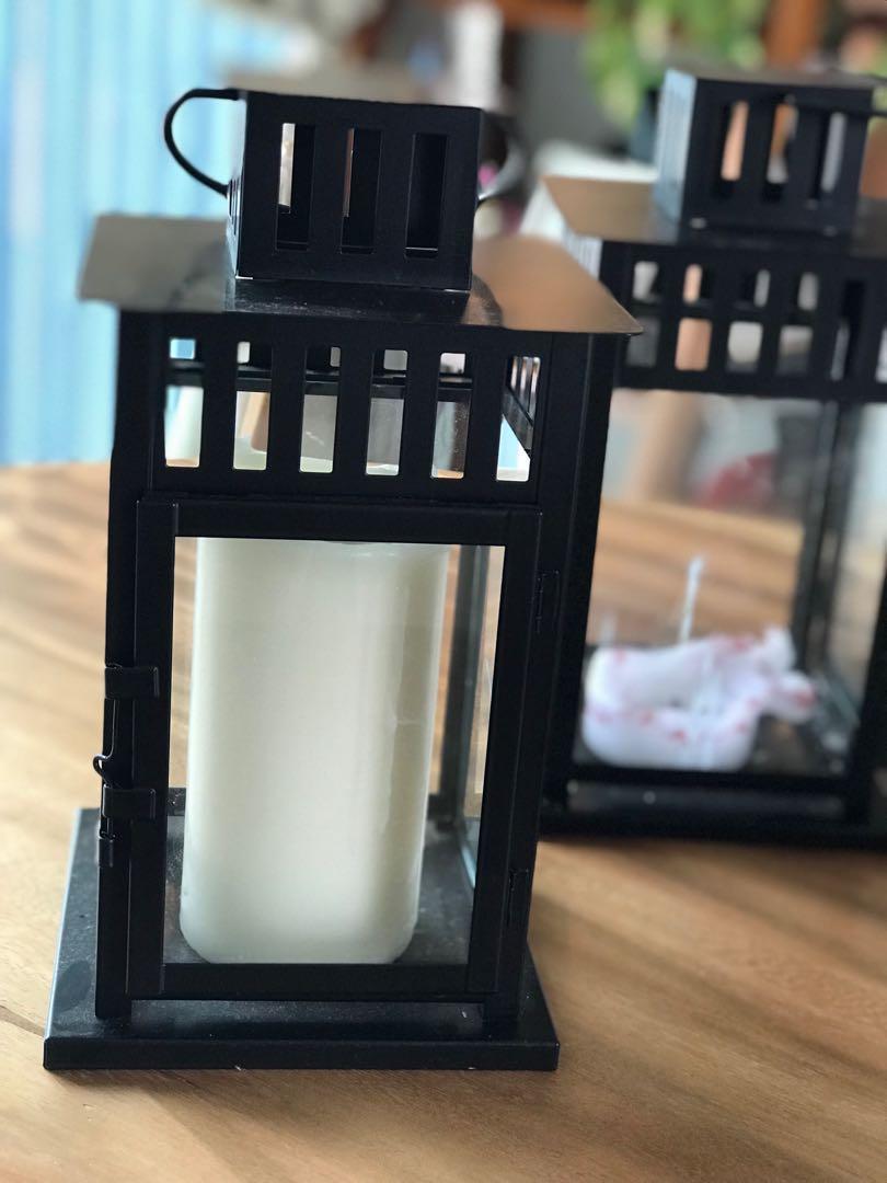 Ikea Borrby Black Candle Lantern Holder 4 Available Furniture