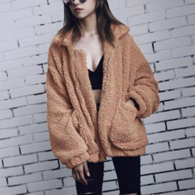 Emma Chamberlain Teddy Bear Jacket 