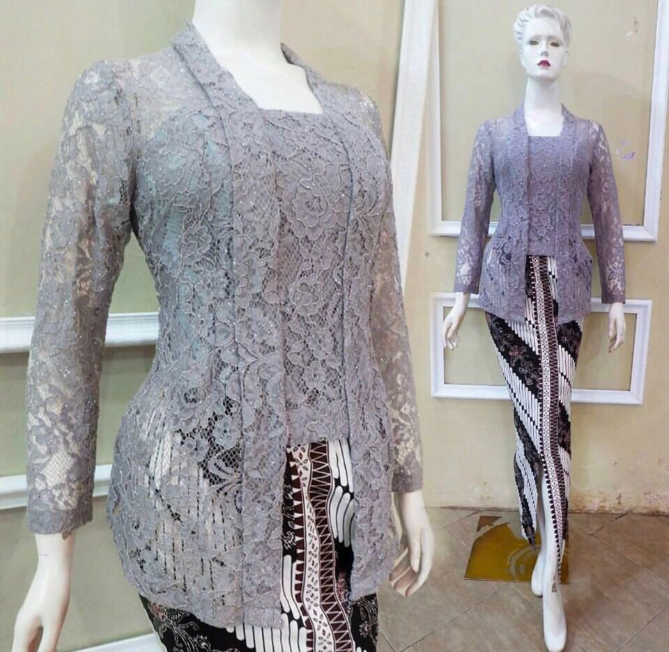 Kebaya Kutubaru Brokat Fesyen Wanita Pakaian Wanita Gaun Rok Di Carousell