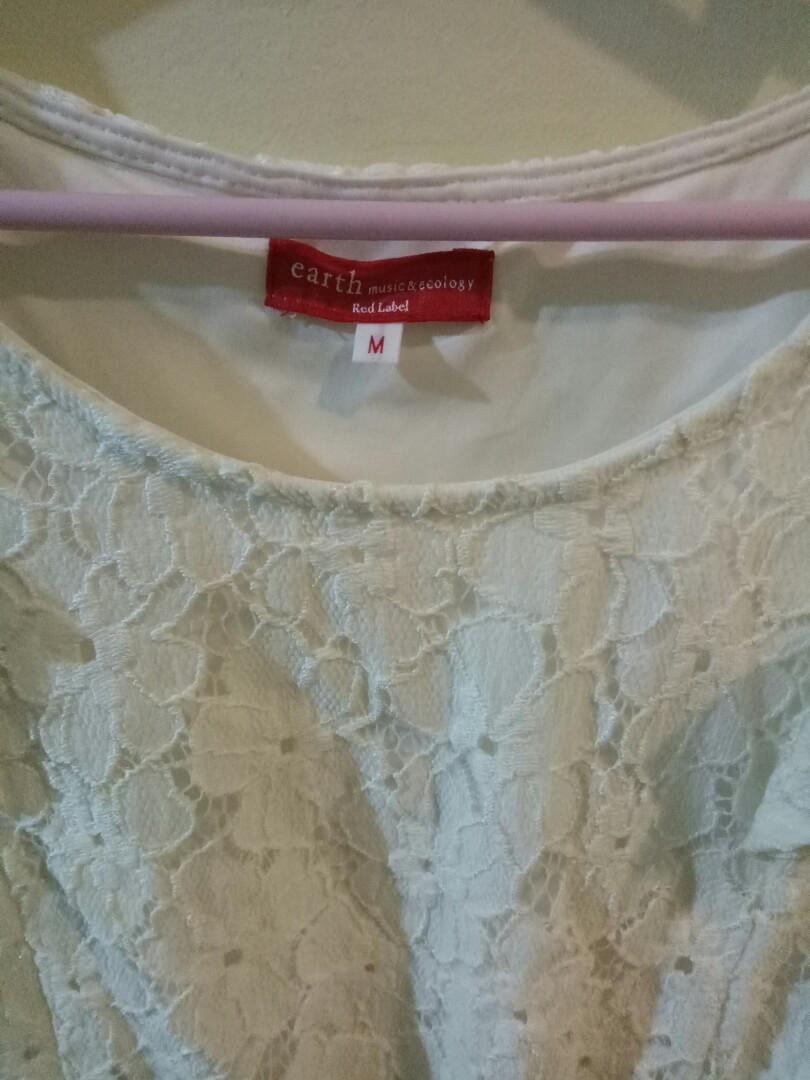 Lace dirty white Dress, Women's Fashion, Dresses & Sets, Dresses on ...