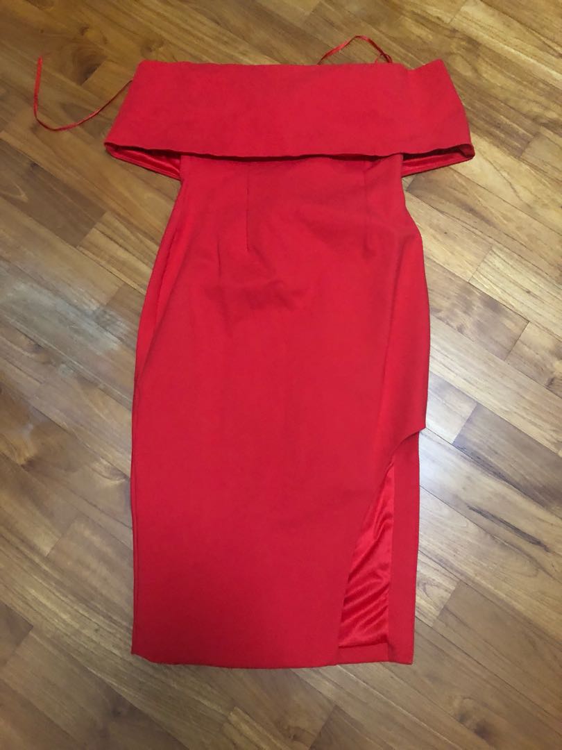 Red String Prom Dress