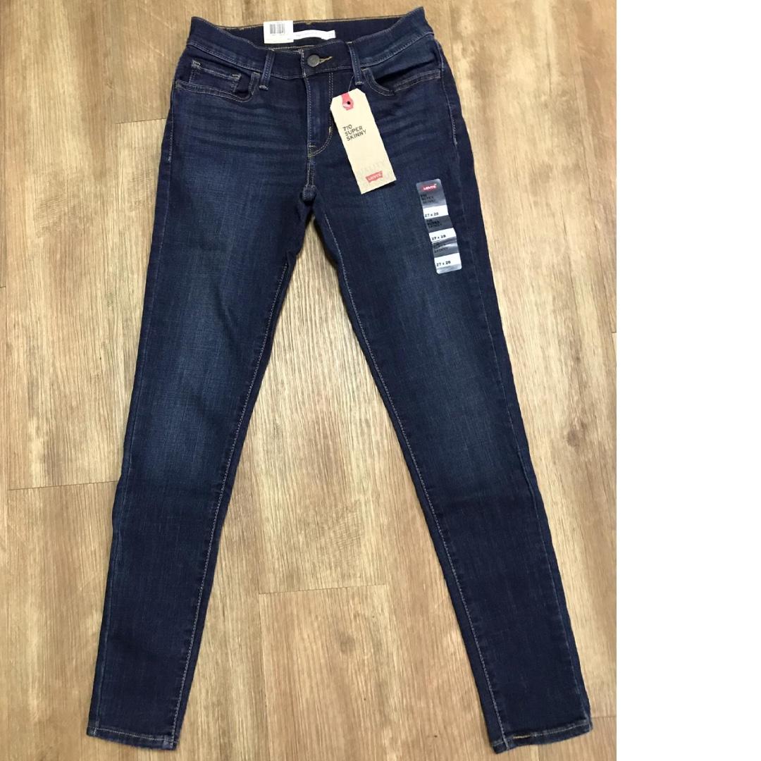 levi's 710 super skinny dark blue