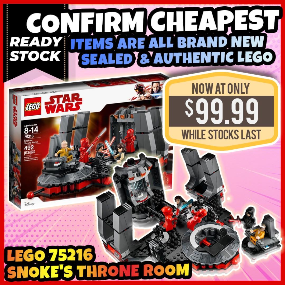 LEGO Star Wars TM Snoke's Throne Room 75216 (492 Pieces) 
