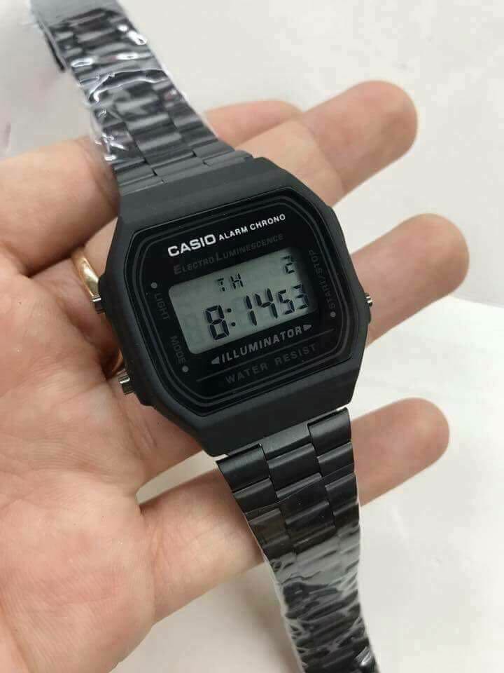 casio black matte watch