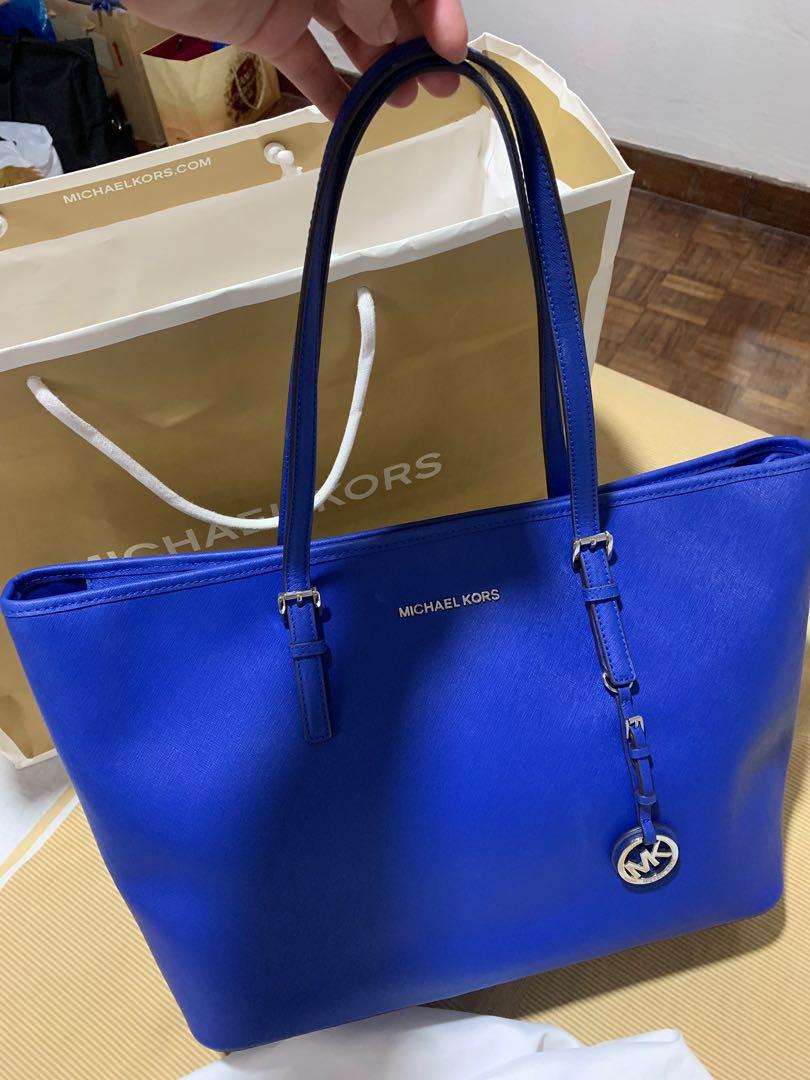 mk bags blue