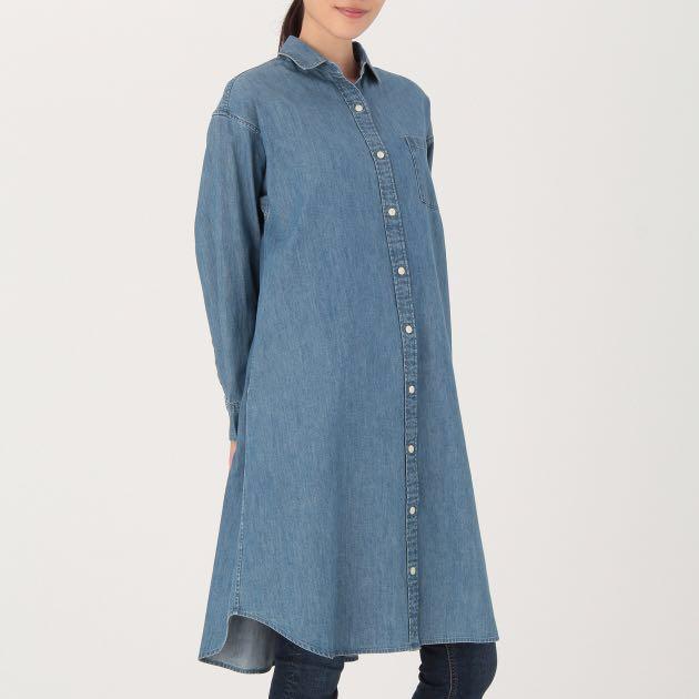 white christmas dresses Women's Kapok Blend Denim Jumper Dress | Pinafore Dress main image 0