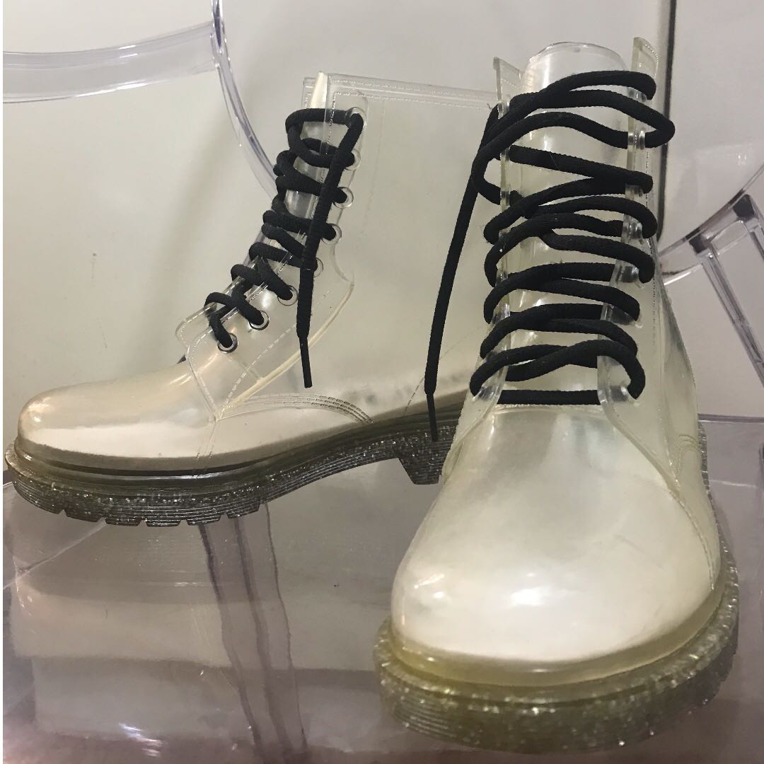 transparent dr martens