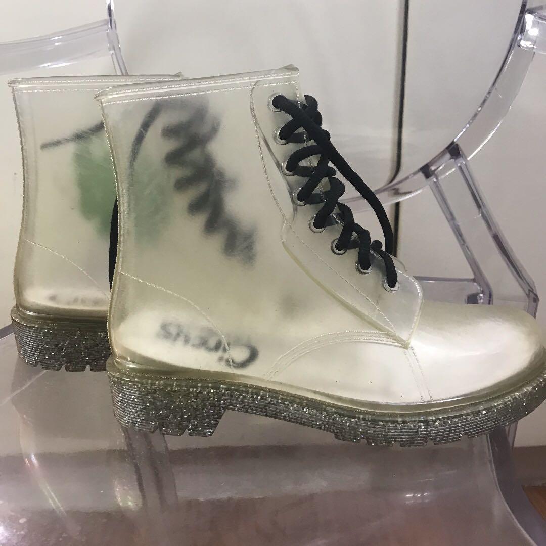 Not Dr Martens but very similar (Transparent See Through), Women's ...
