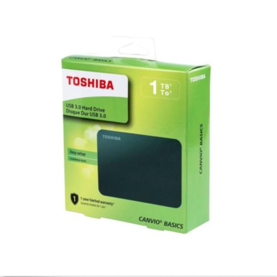 P14 Toshiba Canvio Basics Dtb410 1tb External Portable Hard Drive Usb 3 0 Dtb410 Electronics Computer Parts Accessories On Carousell
