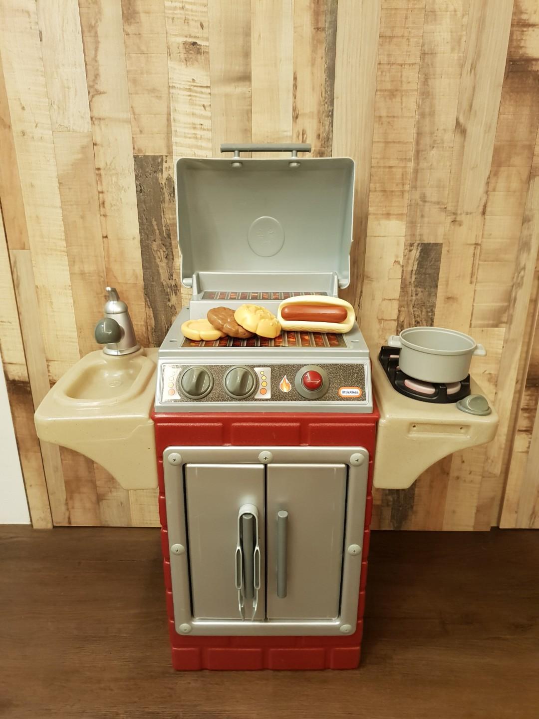 little tikes kitchen with attached grill