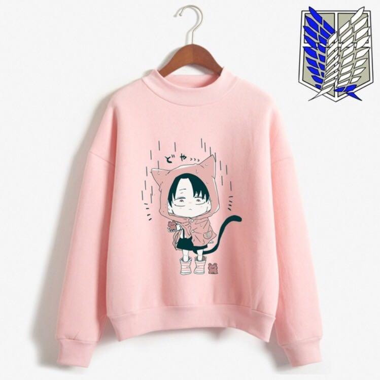 Po Women S Attack On Titan Cute Captain Levi Cat Outfit