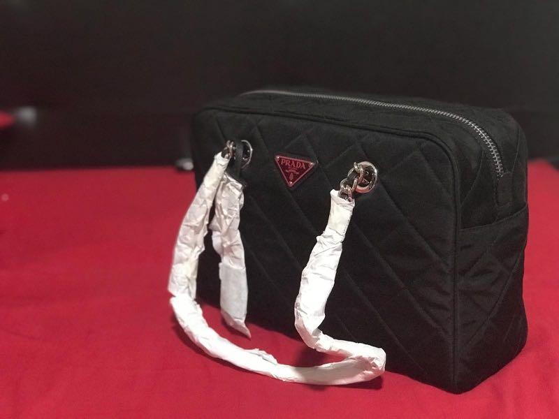 Prada Tessuto Chain Crossbody Bag (SHG-26708) – LuxeDH