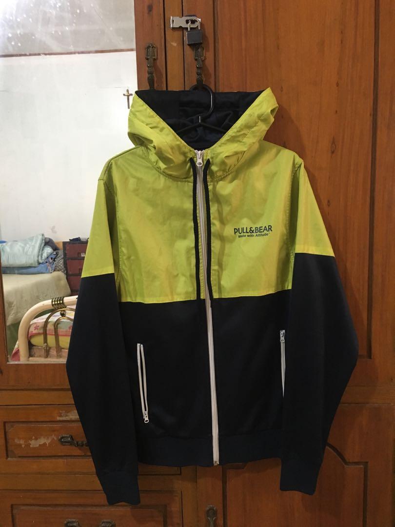 Pull And Bear Windbreaker Jacket, Men's 
